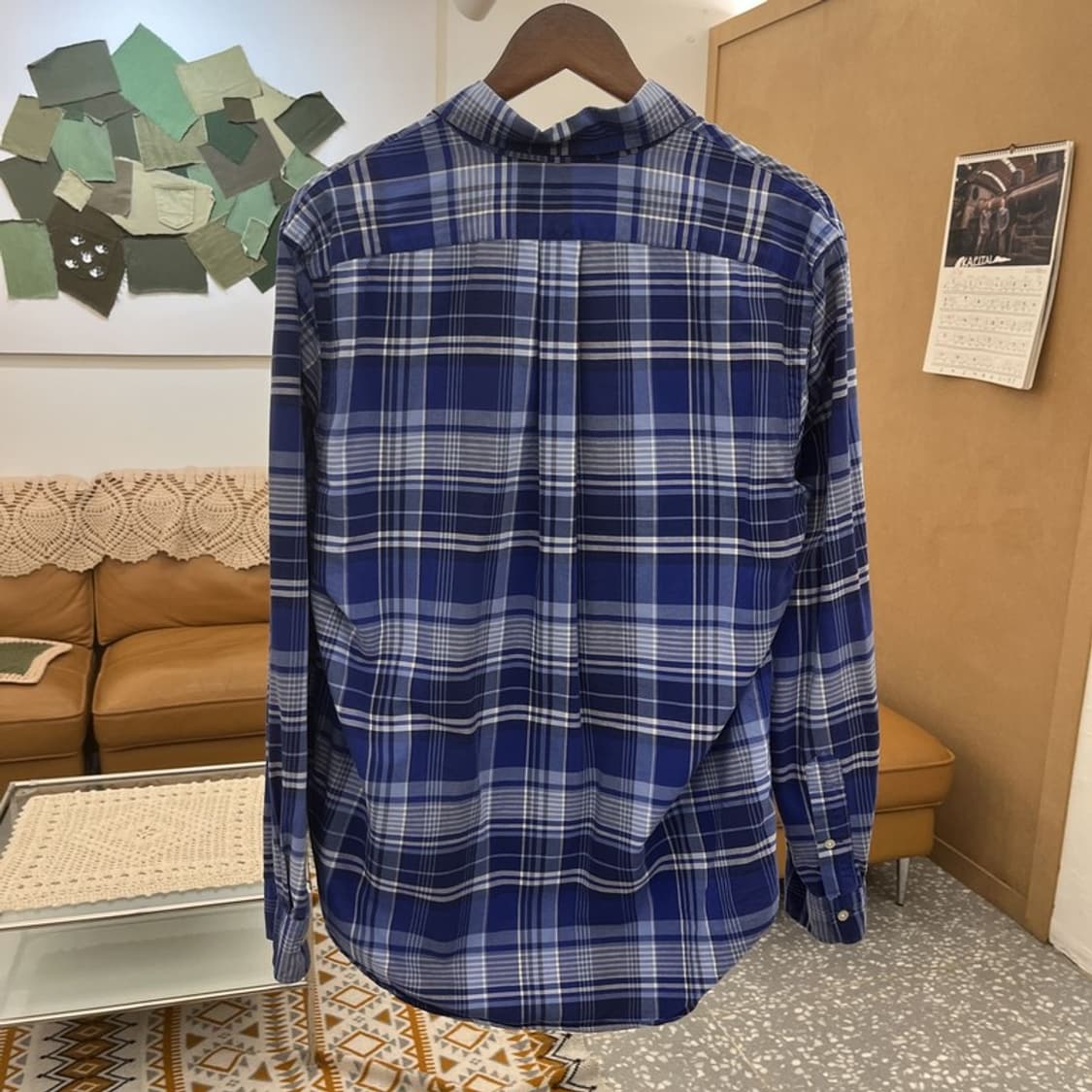 폴로 랄프로렌 빈티지 올드스쿨 레트로 체크 셔츠 M C10589 상품이미지4