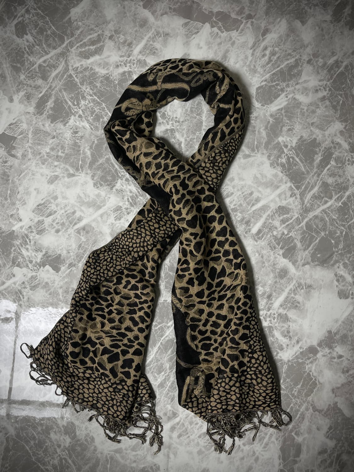 (Japanese vintage)leopard muffler 상품이미지1