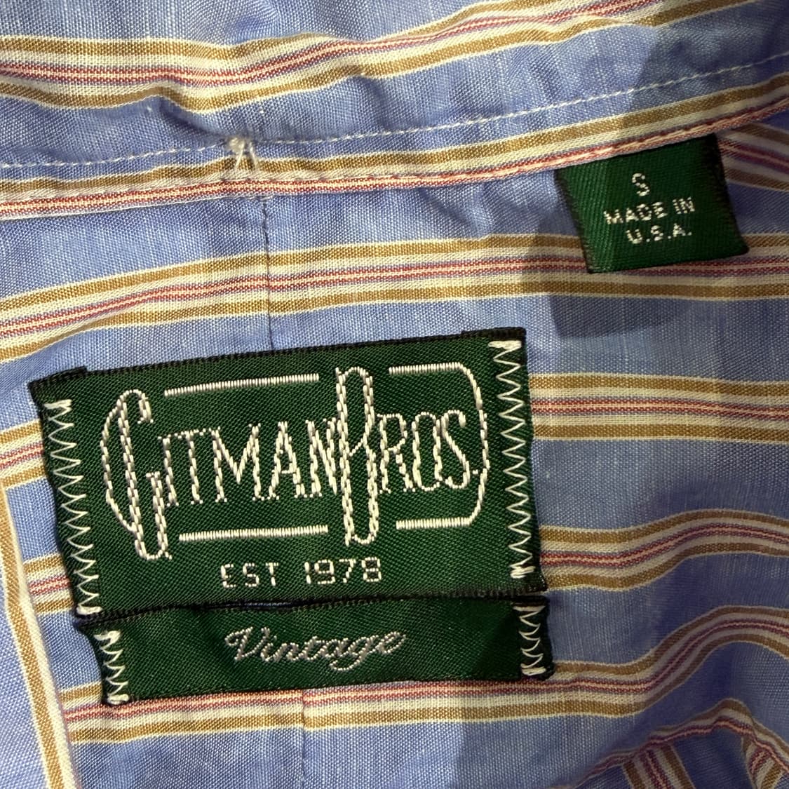 [S] GITMAN BROS 짓먼브로스 스트라이프셔츠 상품이미지5