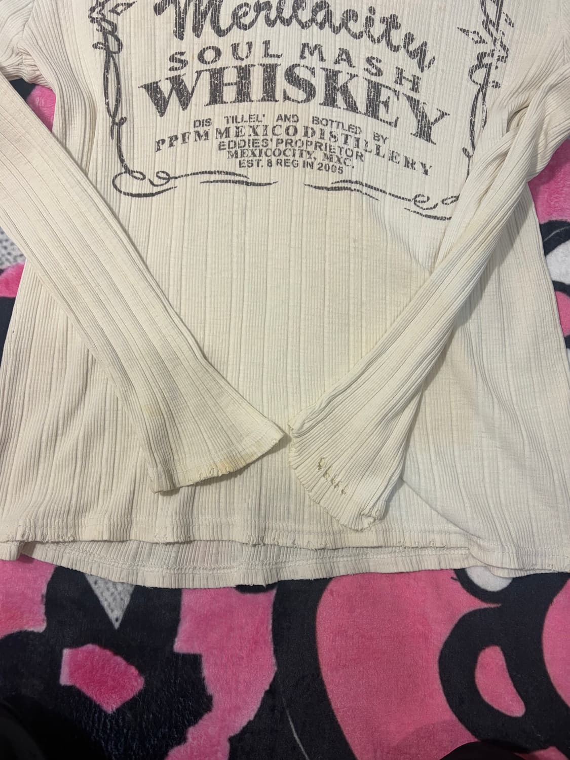 Grunge damage eyelet hood long sleeve 상품이미지7