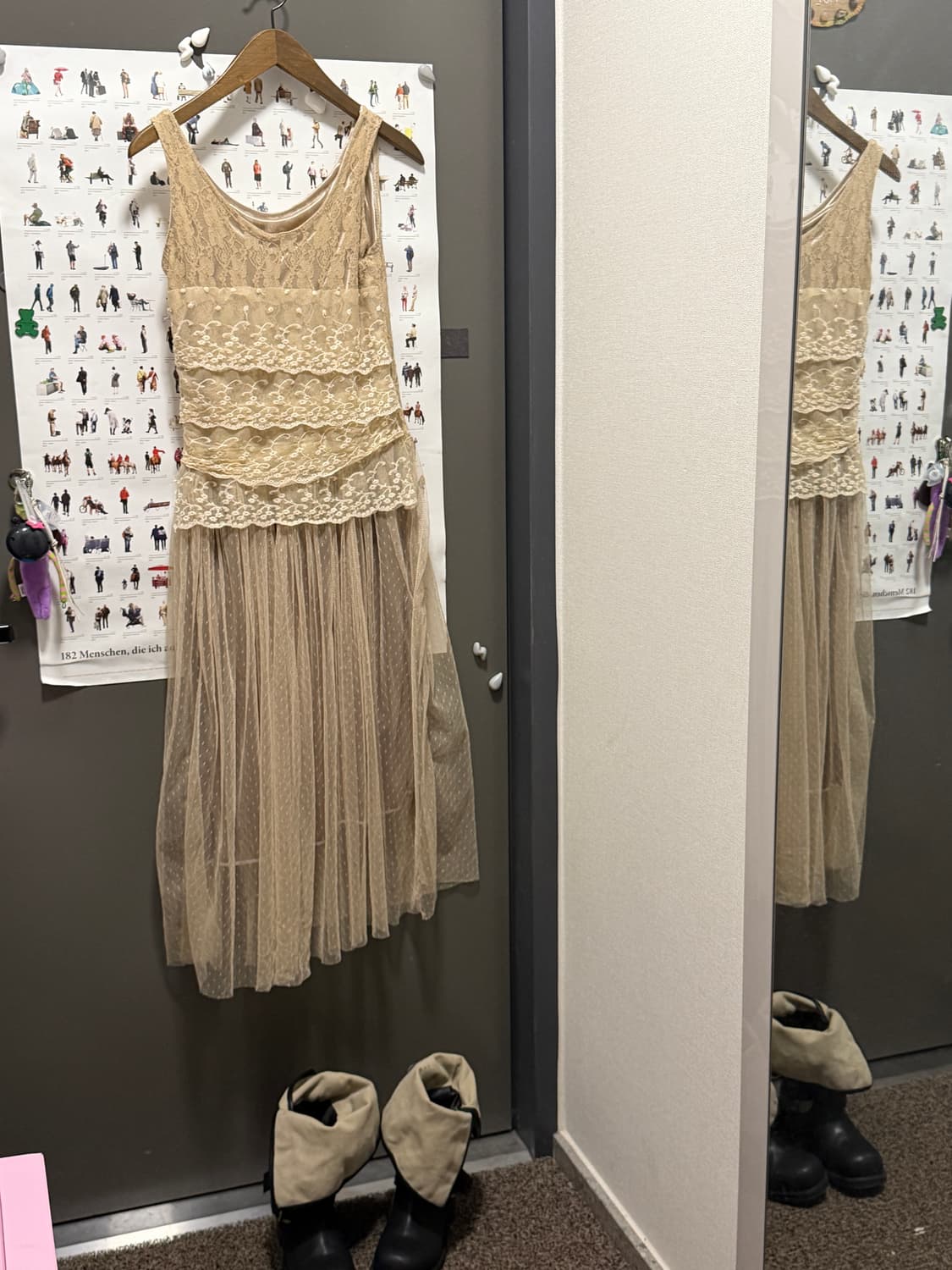 빈티지 레이스 튤 맥시 원피스 상품이미지5