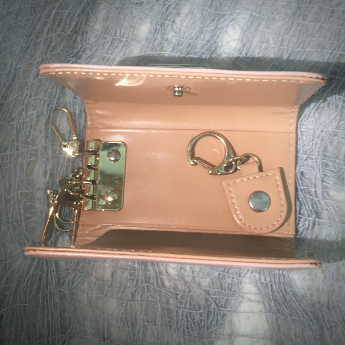 CLATHAS pink rose keyring card wallet 상품이미지5