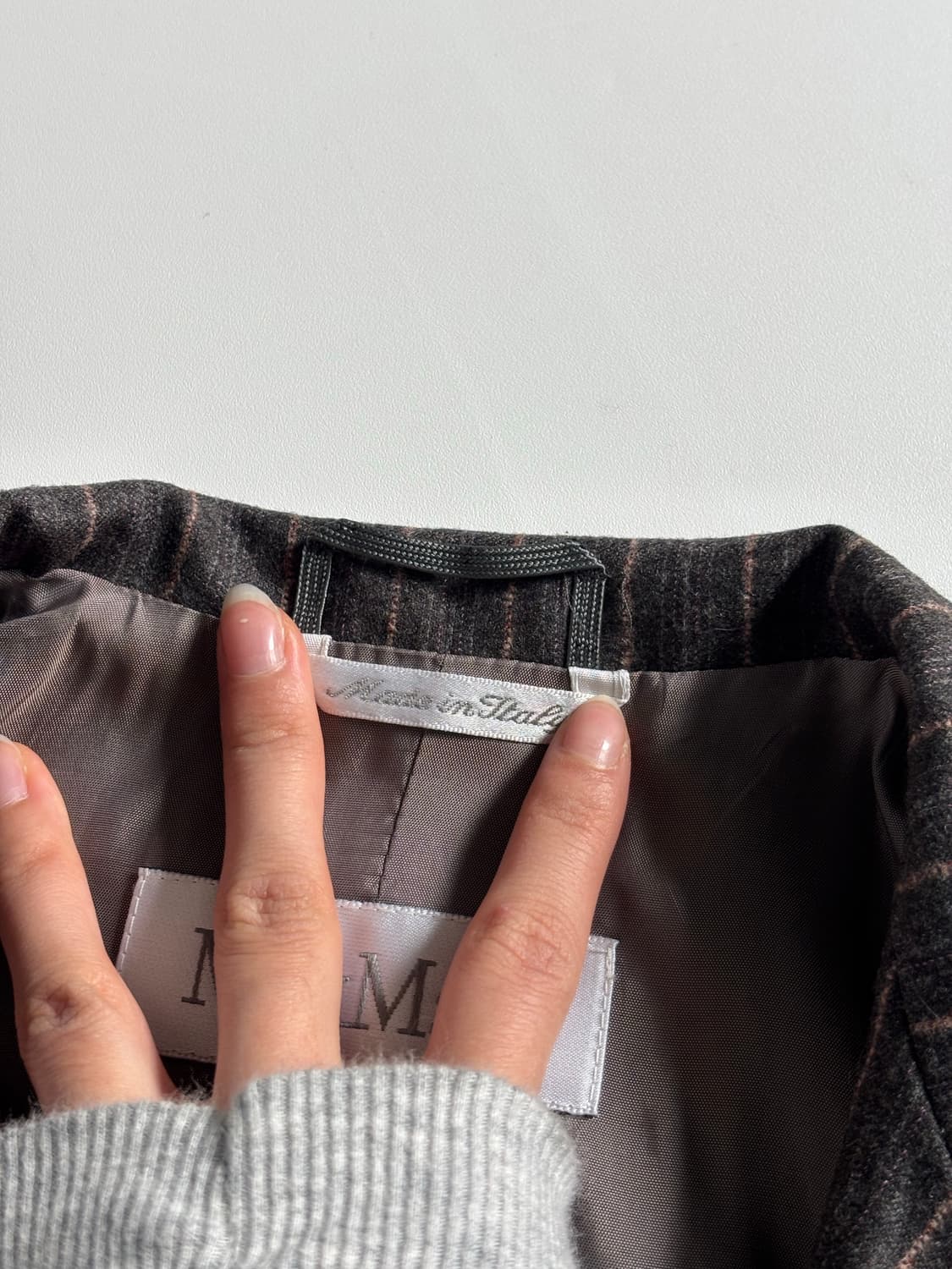 Max Mara 막스마라 차콜 스트라이프 블레이저 상품이미지8