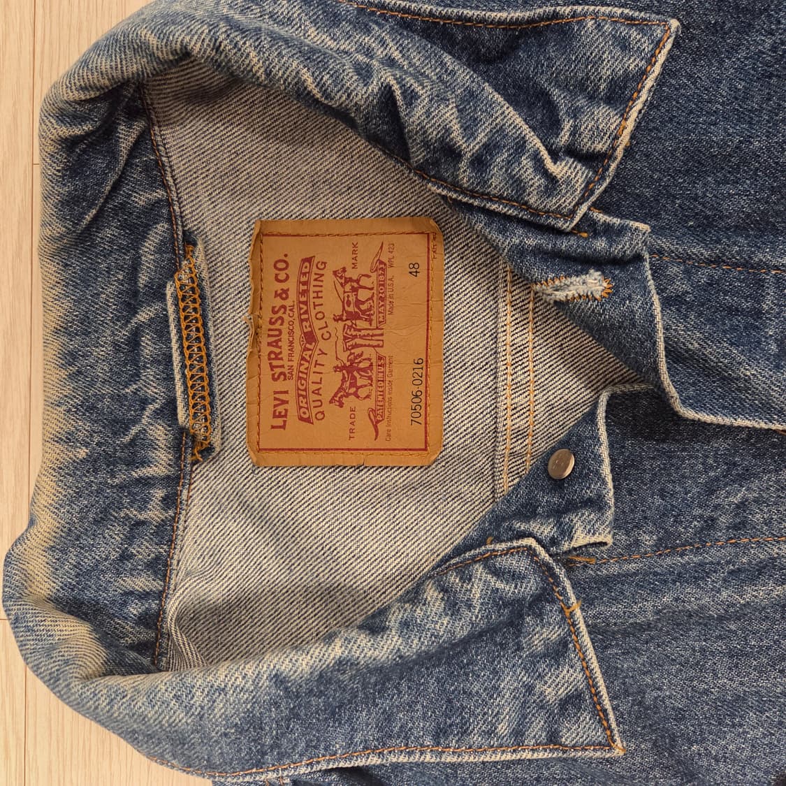 90s 리바이스 70506 데님자켓 MADE
IN USA 48 상품이미지3
