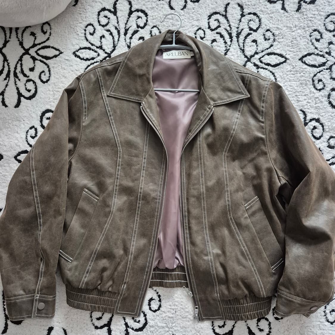 아르반 피스 크랙 스웨이드 자켓 상품이미지1