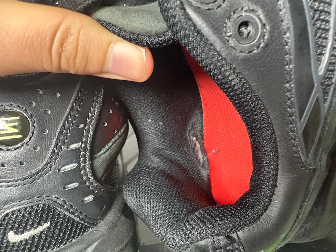 슈프림 나이키 샥스 라이드 2 sp 블랙 260 황금 사이즈 상품이미지4