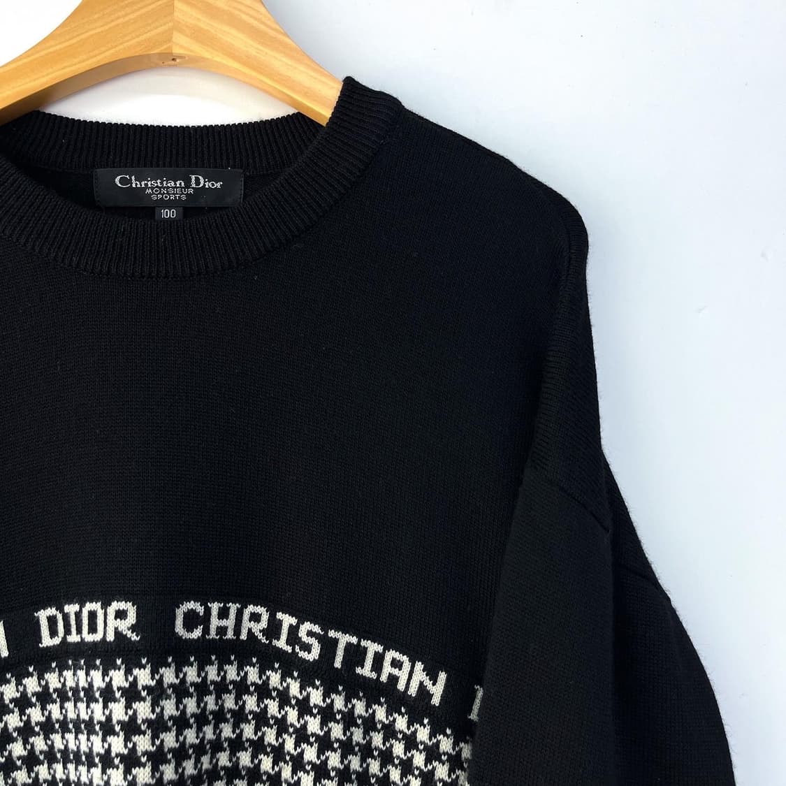 크리스챤 디올 90's 오리지널 스펠아웃 울 니트  상품이미지3