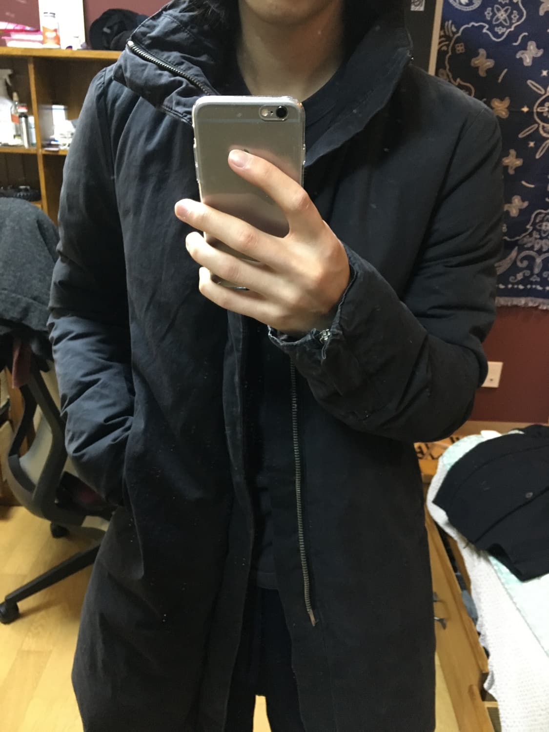 포엠 보헤미안 하이넥 롱패딩 상품이미지2