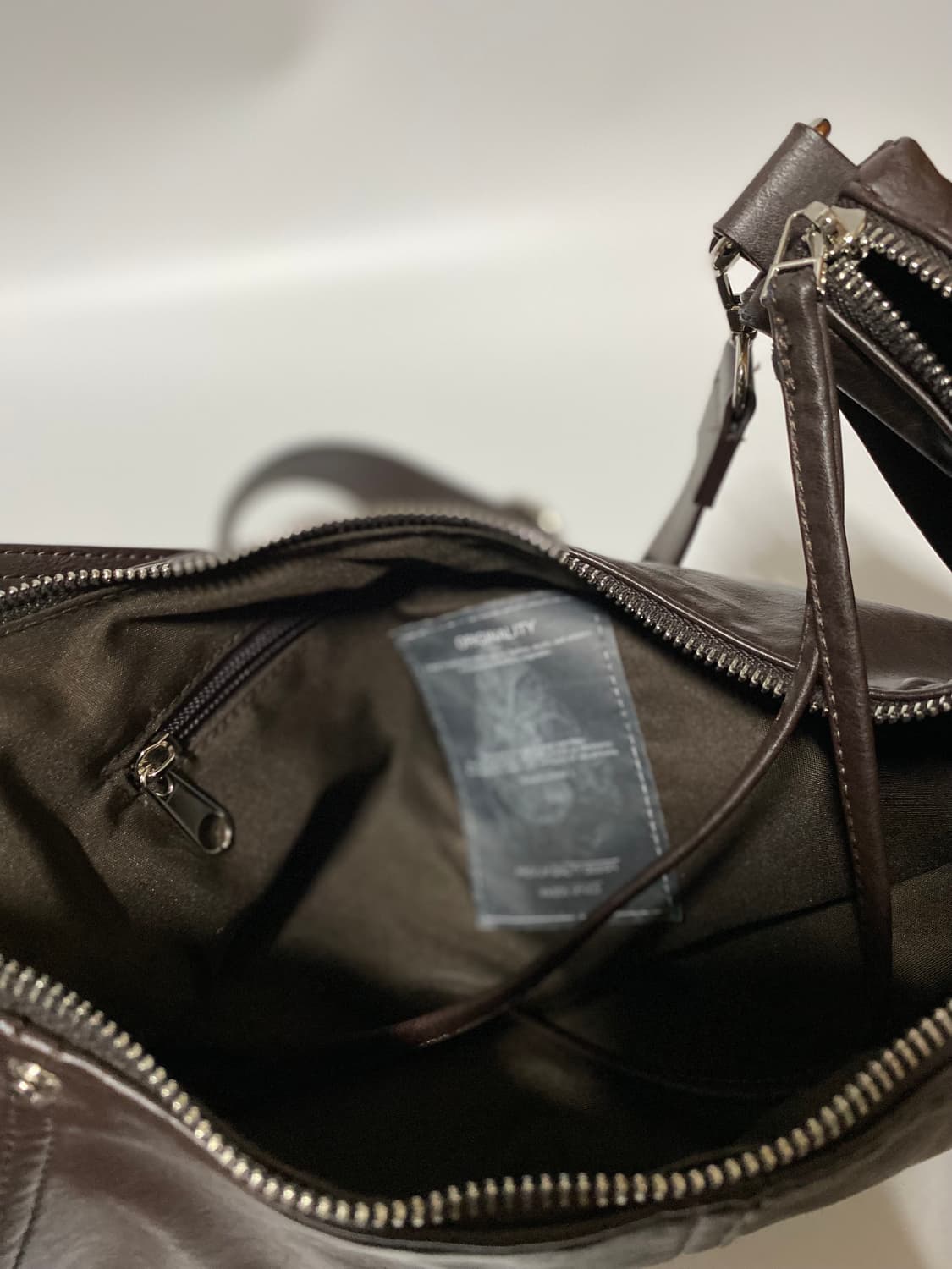 메종미네드 레더 새들백 브라운 숄더백 크로스백 상품이미지2