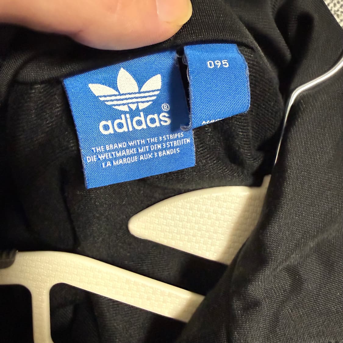 아디다스 파이어버드 백로고 져지 95 블랙 화이트 상품이미지3