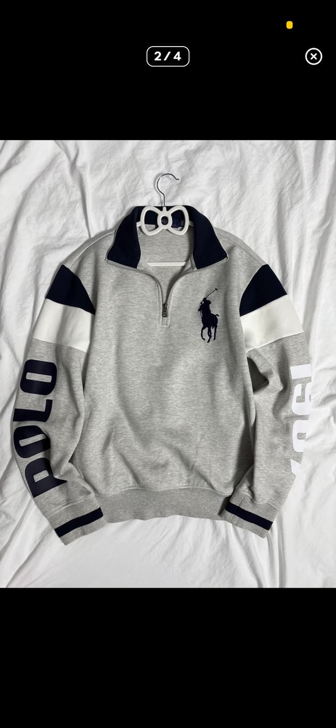 폴로 빅포니 그레이 반집업 상품이미지2