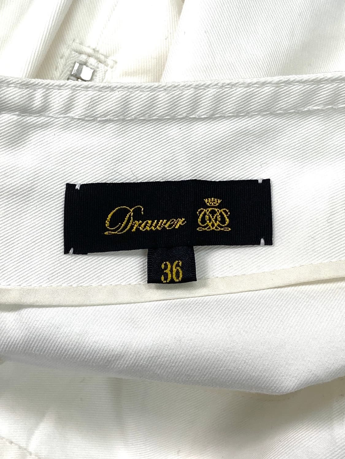 Drawer White Cotton Skirt 상품이미지5