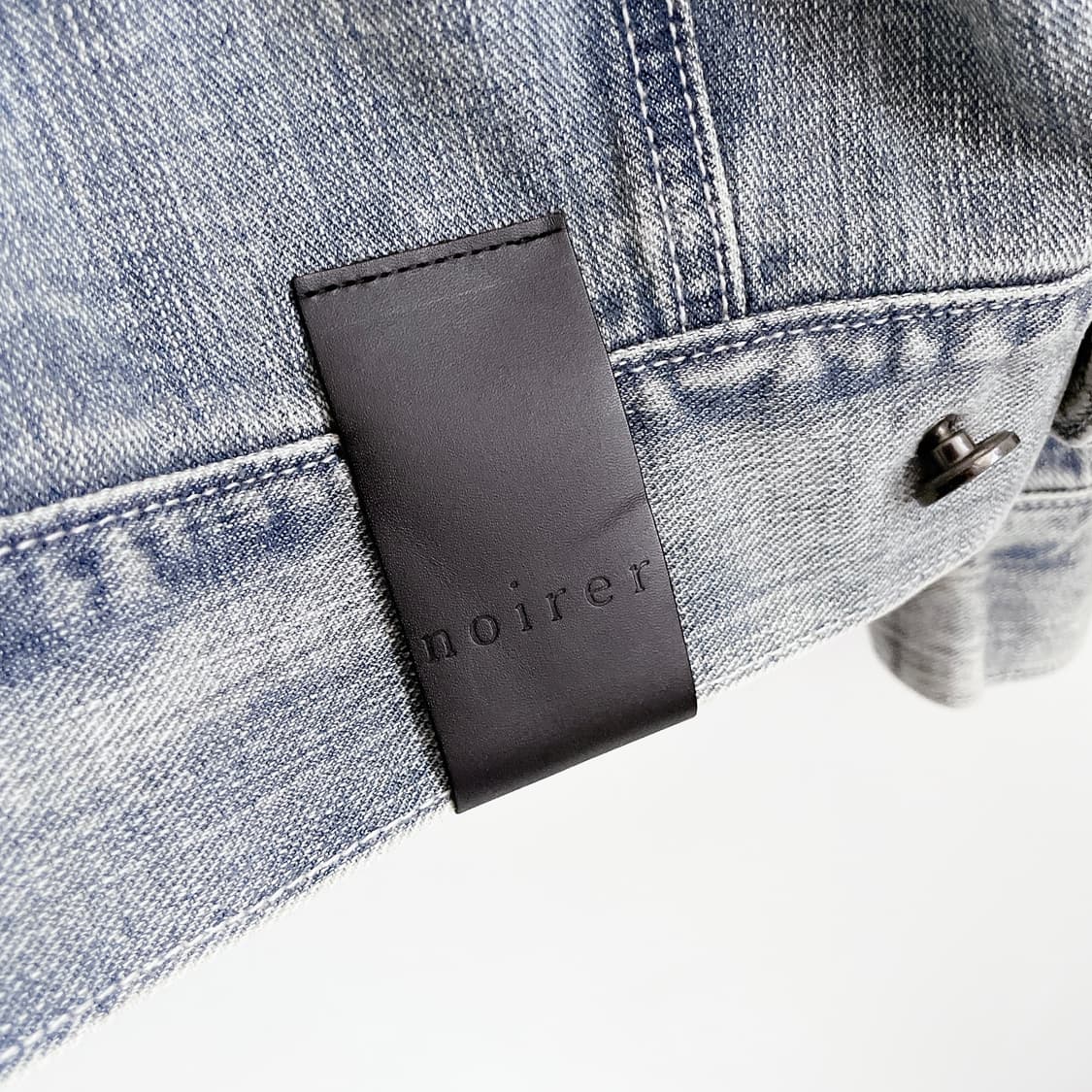 노이어 오버핏 크롭 데님 자켓 상품이미지7