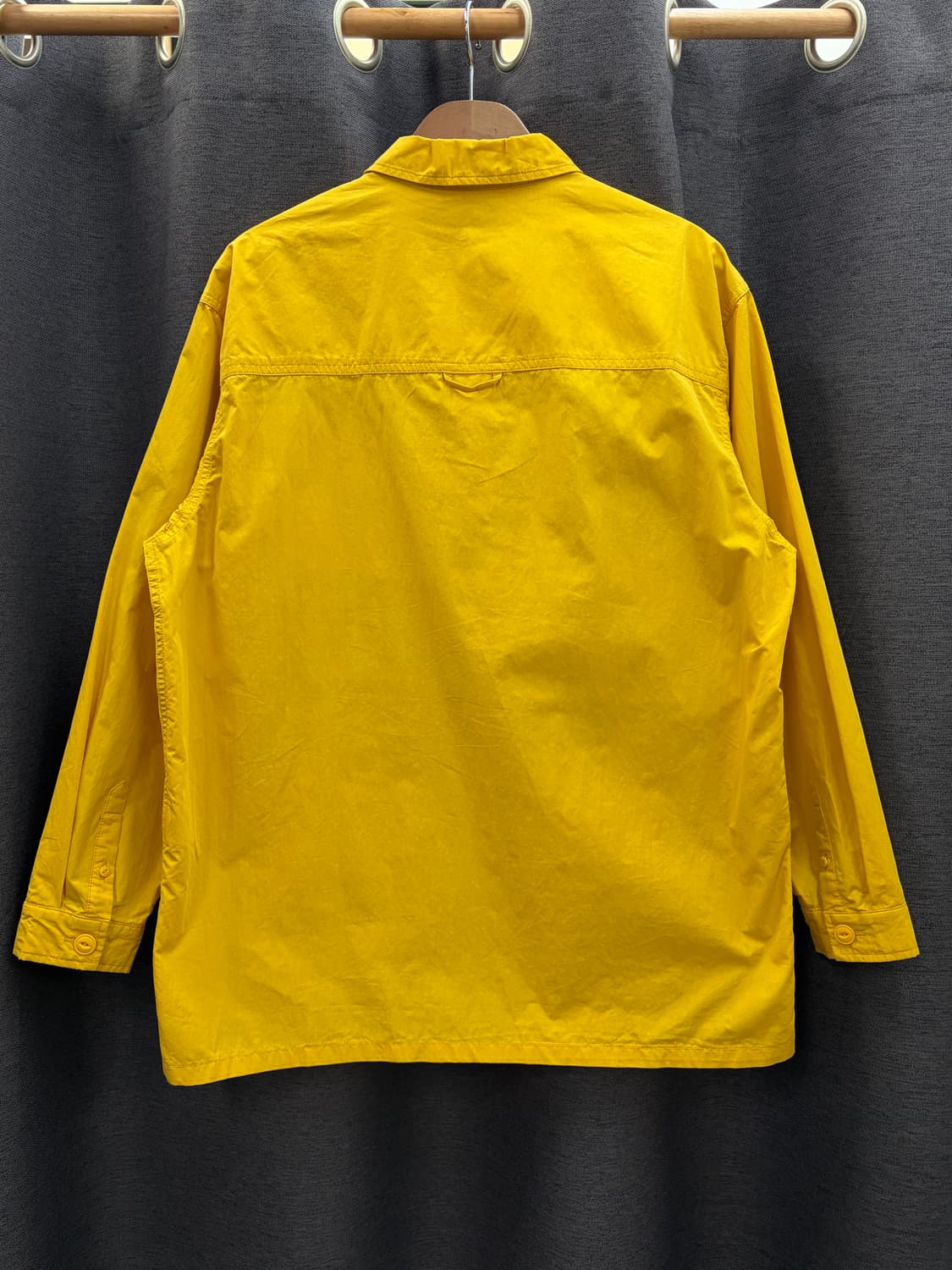 널디 링클 오버핏 포켓 셔츠 자켓 아우터 옐로우 상품이미지2