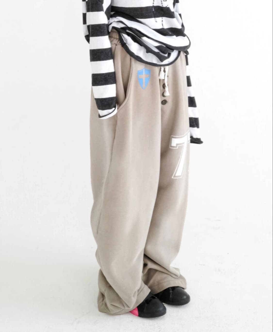 샵페어리 button jersey sweatpants (cocoa) 상품이미지2