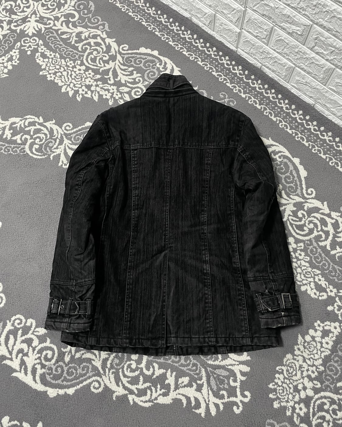 ROUSHATTE vkei 블랙 밀리터리 데님 자켓 상품이미지5