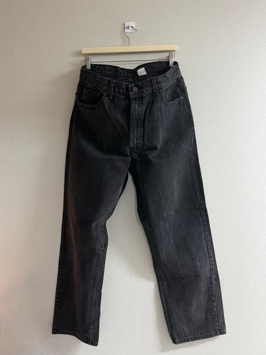 90s LEVIS 554 리바이스 흑청 데님 청바지 34 상품이미지2