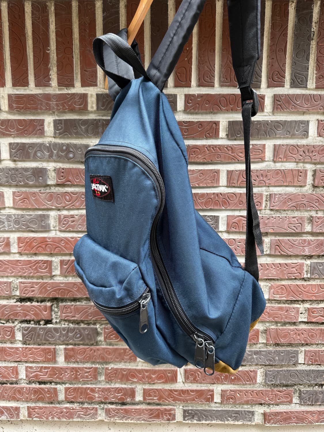 이스트팩 90s 빈티지 스웨이드 바텀 백팩 상품이미지2