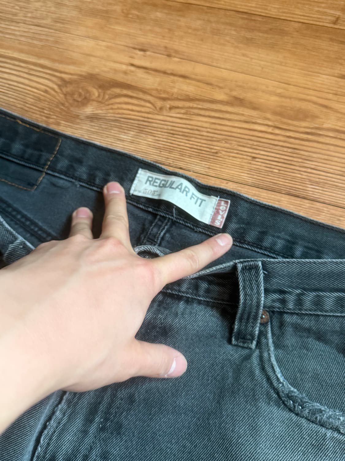 00s 리바이스 505 레귤러핏 흑청 36/32  상품이미지4