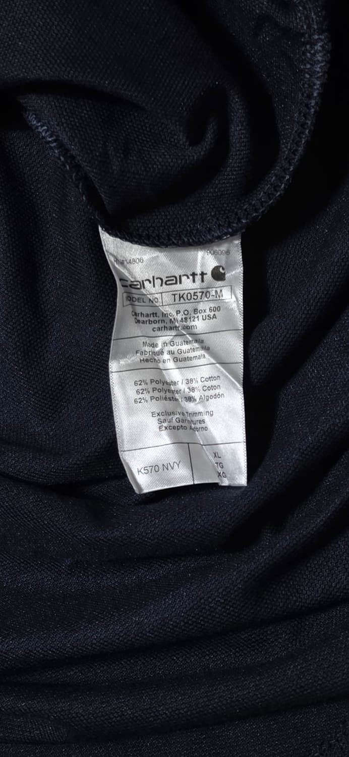 칼하트 네이비 루즈핏 반팔 카라티 XL 상품이미지4