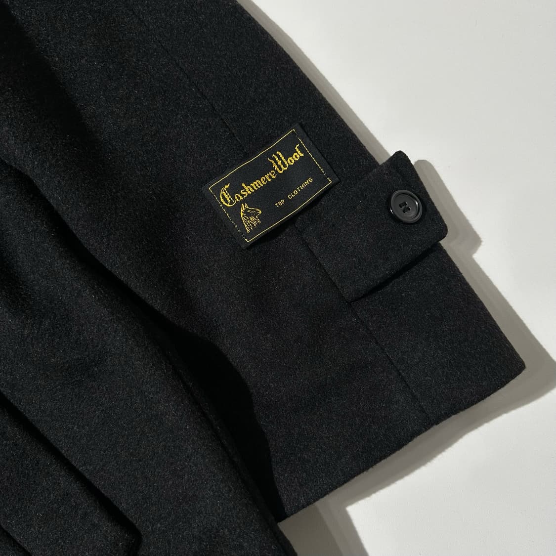 알렉산더 맥퀸 울 캐시미어 싱글 발마칸 롱코트 상품이미지5