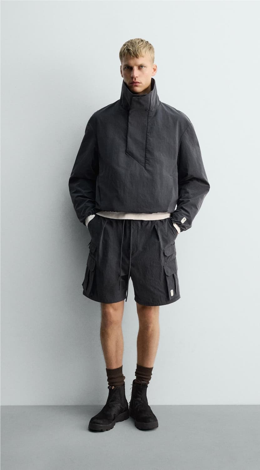 [M-L] 자라 SR_A 하이넥 하이테크 점퍼 상품이미지3