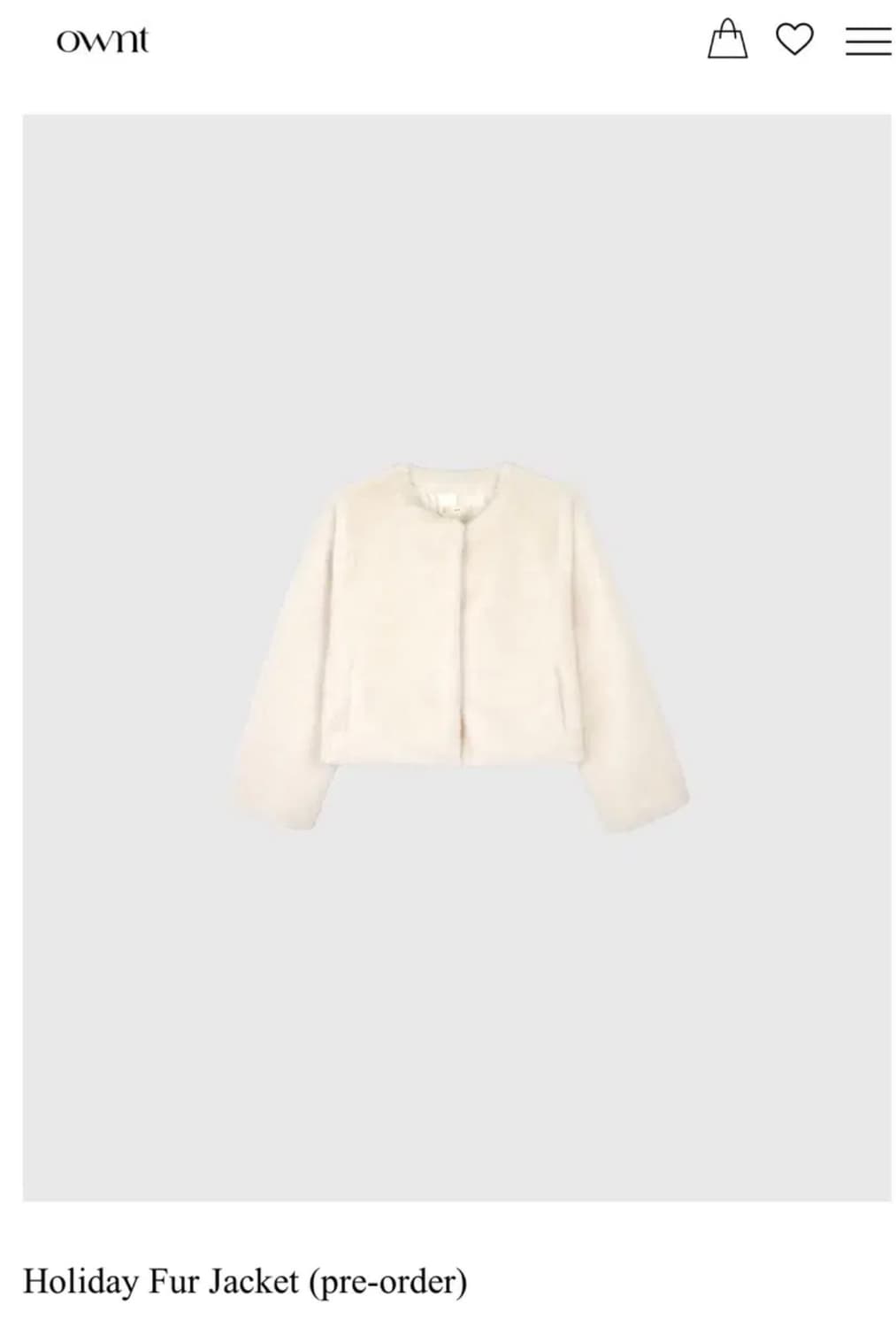 온트 홀리데이 퍼자켓 상품이미지2