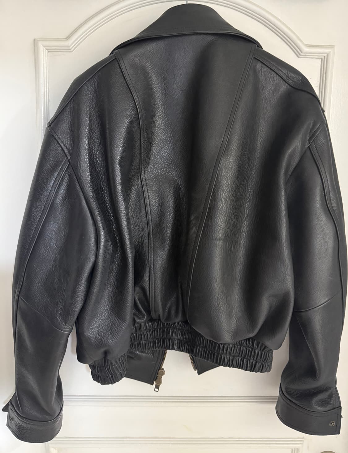 노이어 카우 레더 하이넥 블루종 (52) / 택보유 상품이미지2