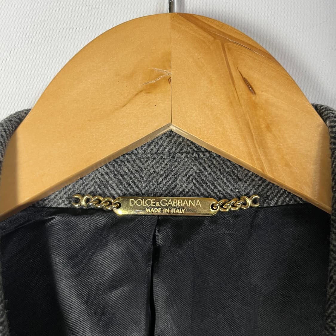 [DOLCE & GABBANA] 돌체앤가바나 헤링본 더블 롱 코트 상품이미지6