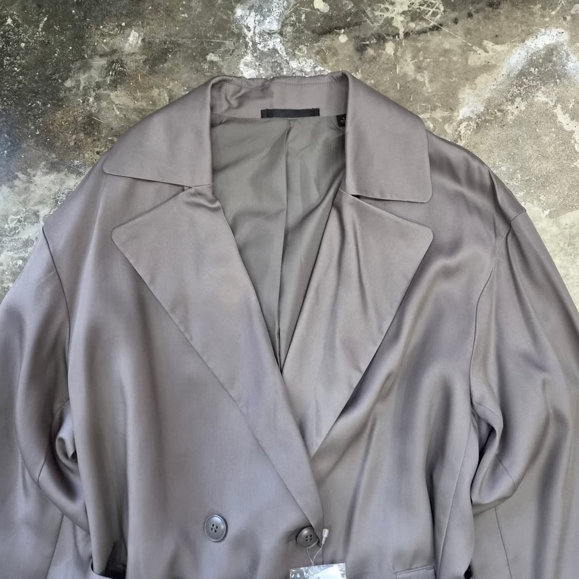 L) 새제품 유니클로 트렌치코트 코트 상품이미지2