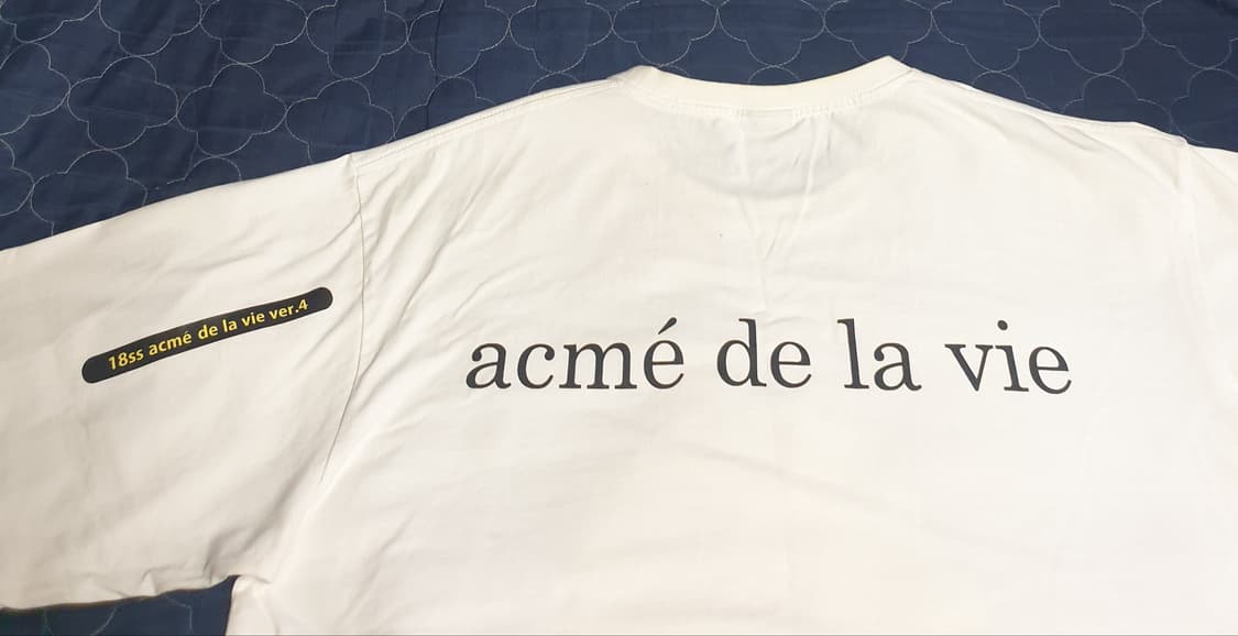 (18ss) 아크메드라비 베이비 페이스 백 레터링 반팔티 (2사이즈) 상품이미지4