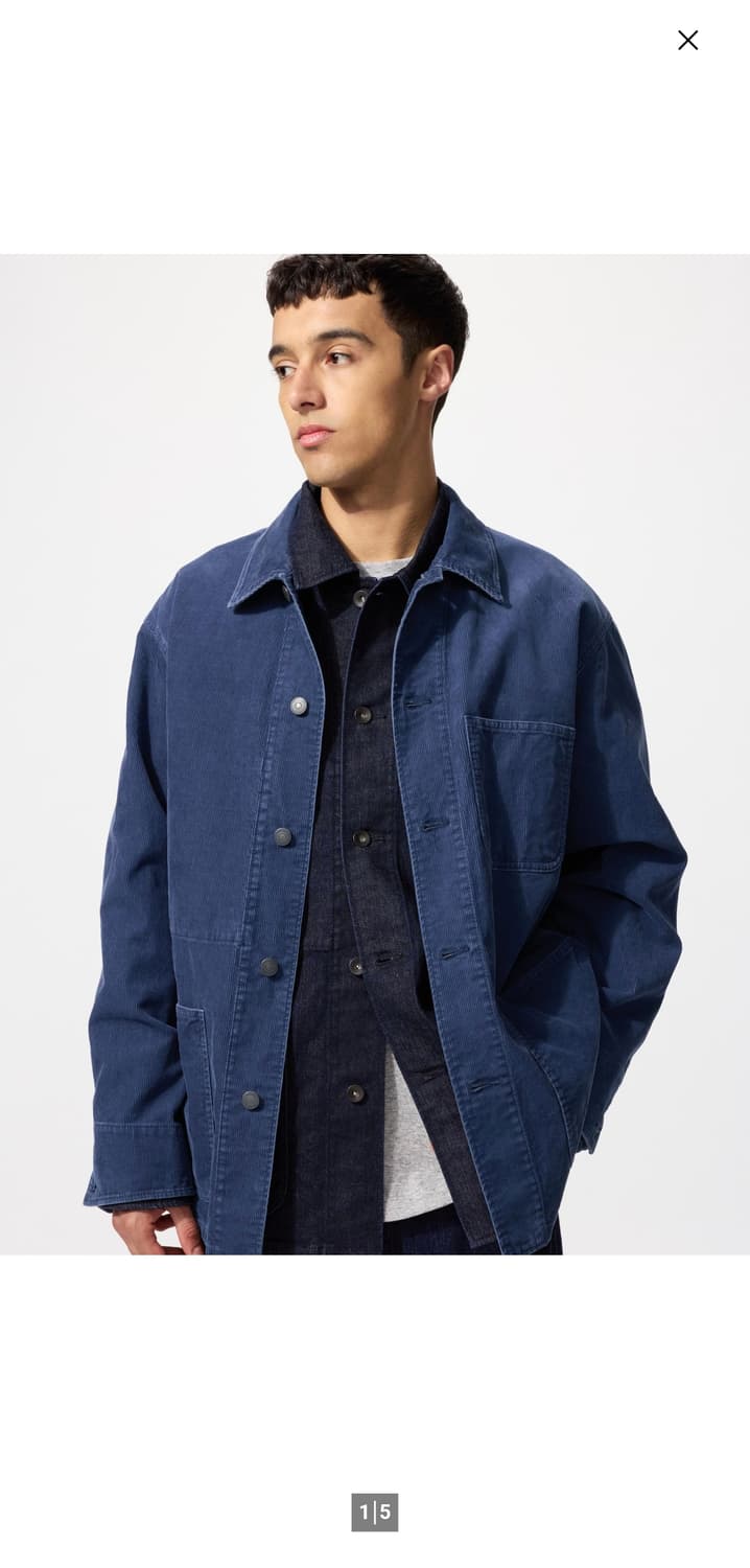 유니클로 코듀로이 프렌치 워크자켓 상품이미지3