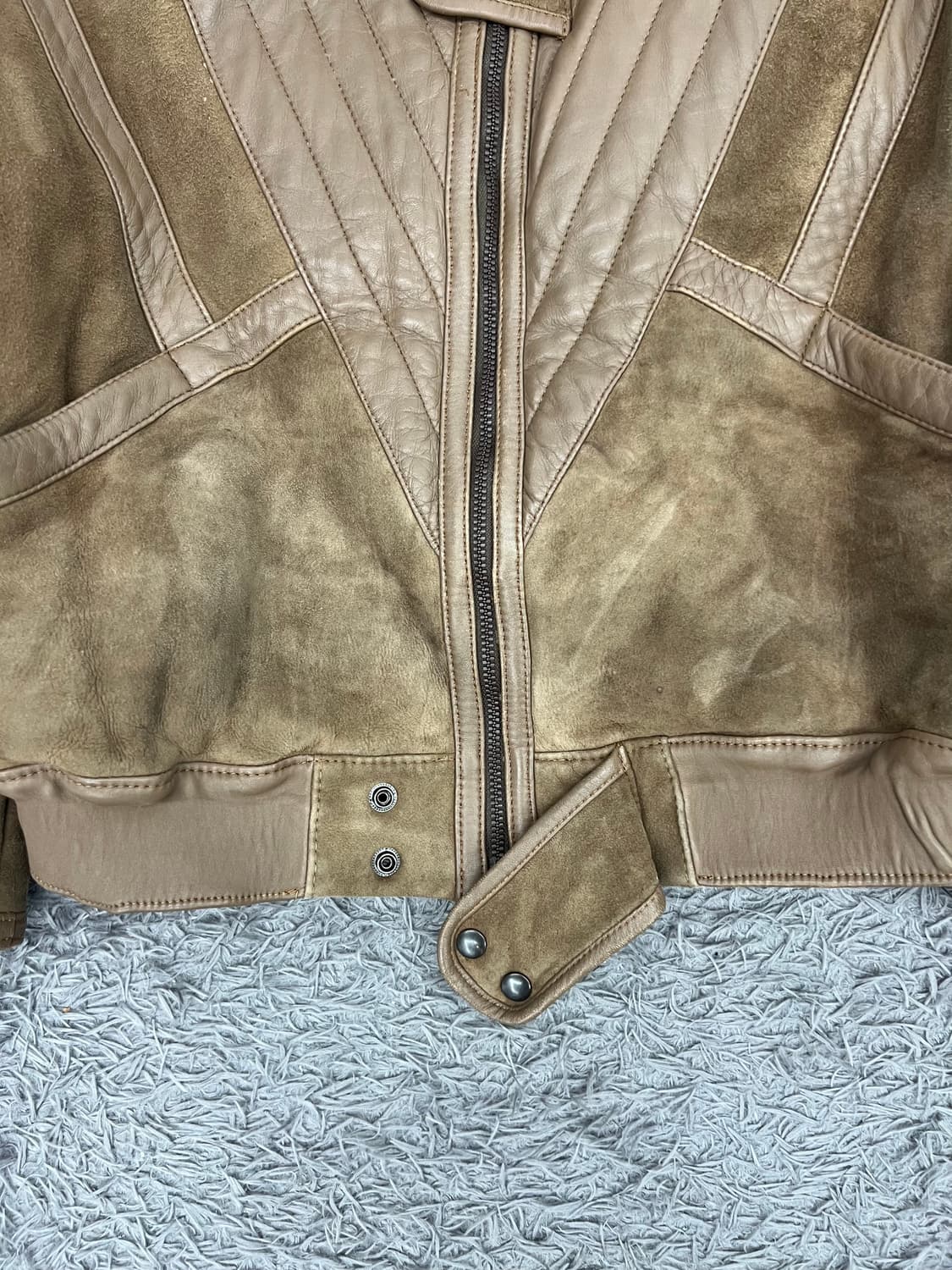 Vintage 무통 무스탕 봄버 상품이미지5