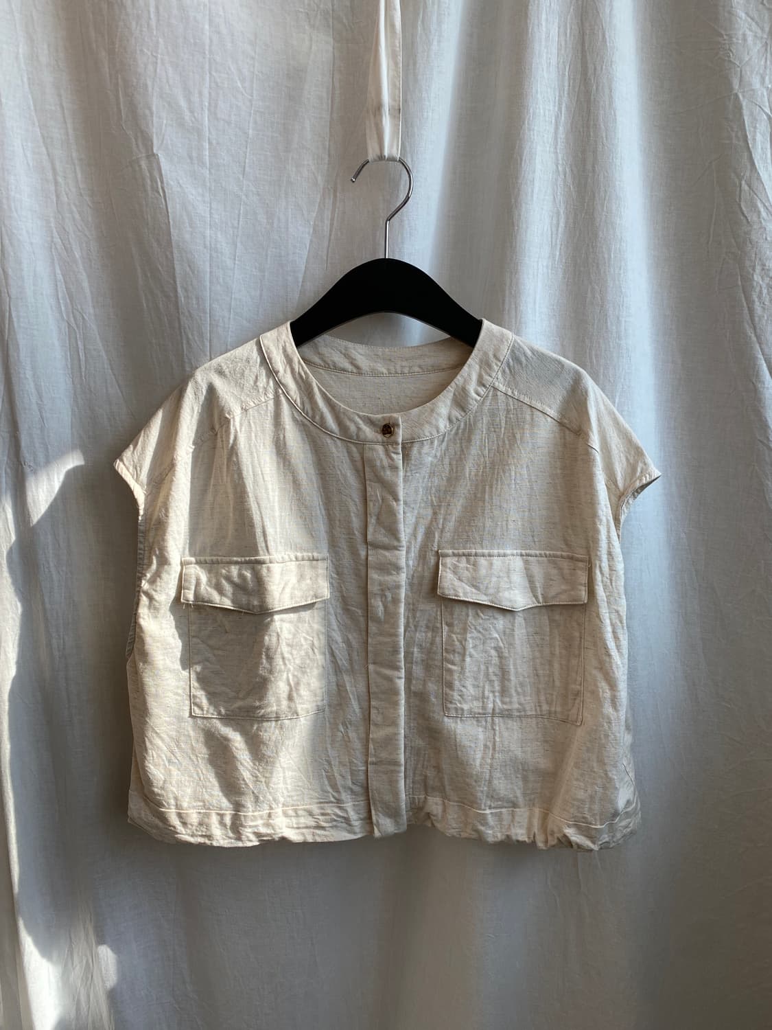 린넨면혼방 베스트자켓(F) 상품이미지2