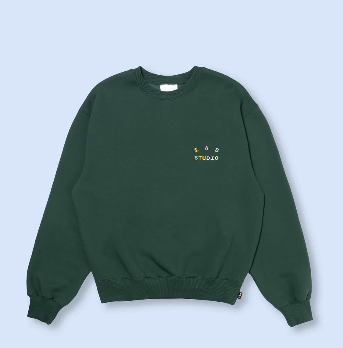 [M] 아이앱 스튜디오 신상 아이앱 자수 스웨트셔츠 그린 새상품 상품이미지1
