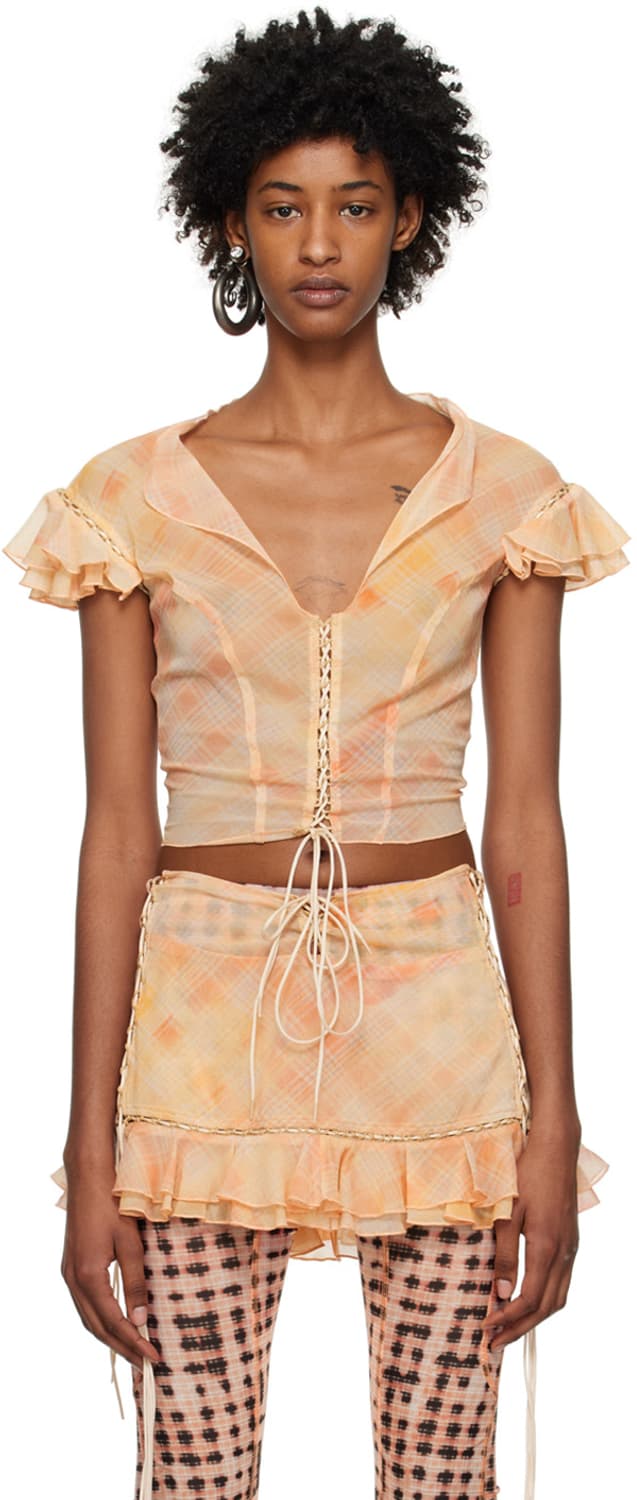 KNWLS Pink Scallop Blouse  상품이미지1