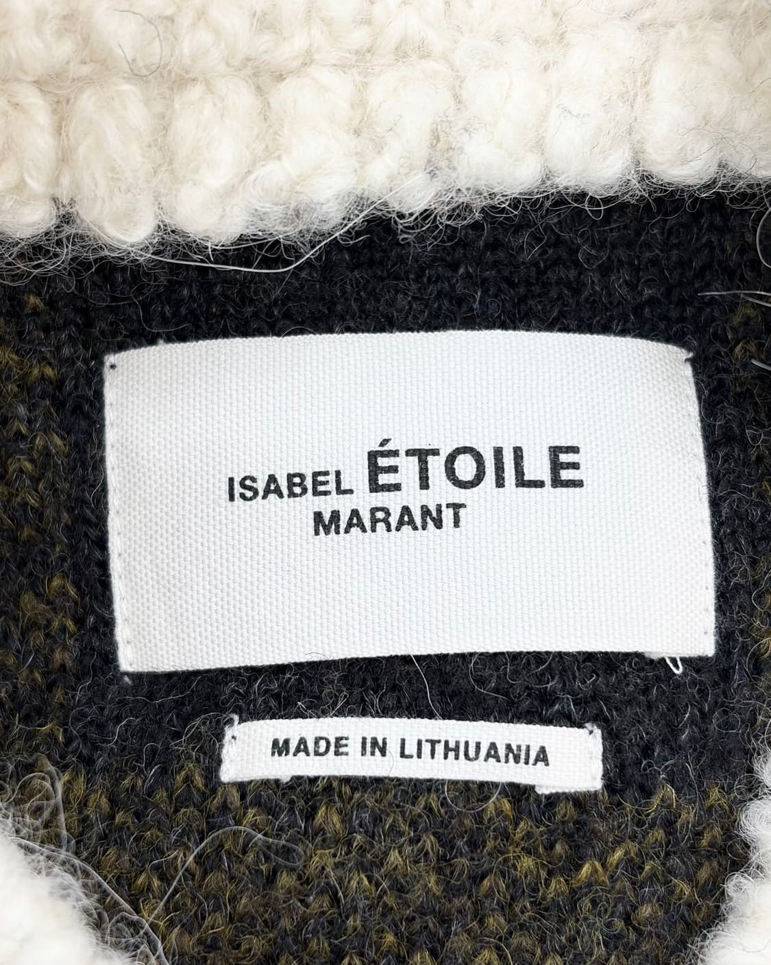 이자벨마랑 에뚜왈 딥옐로우 체크 울 롱 코트  상품이미지7