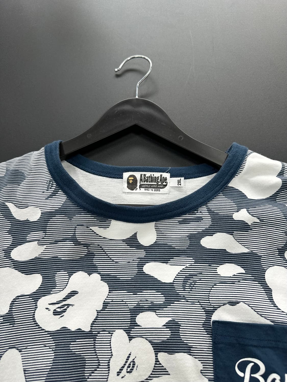 베이프 ABC 카모 포켓 롱슬리브긴팔티셔츠 상품이미지6