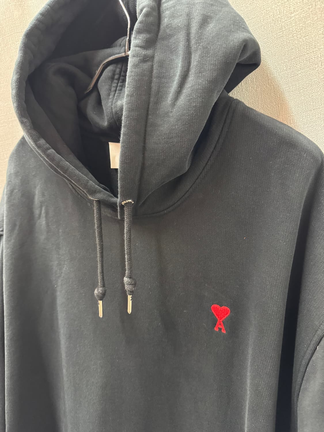 아미 ami 스몰로고 자수 오가닉 코튼 후드티 XXL(XL~2XL) 상품이미지2