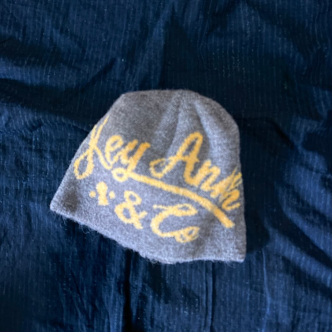 키앙크 알파카 울 블랜드 비니 [아쿠아블루/베이지] 상품이미지1