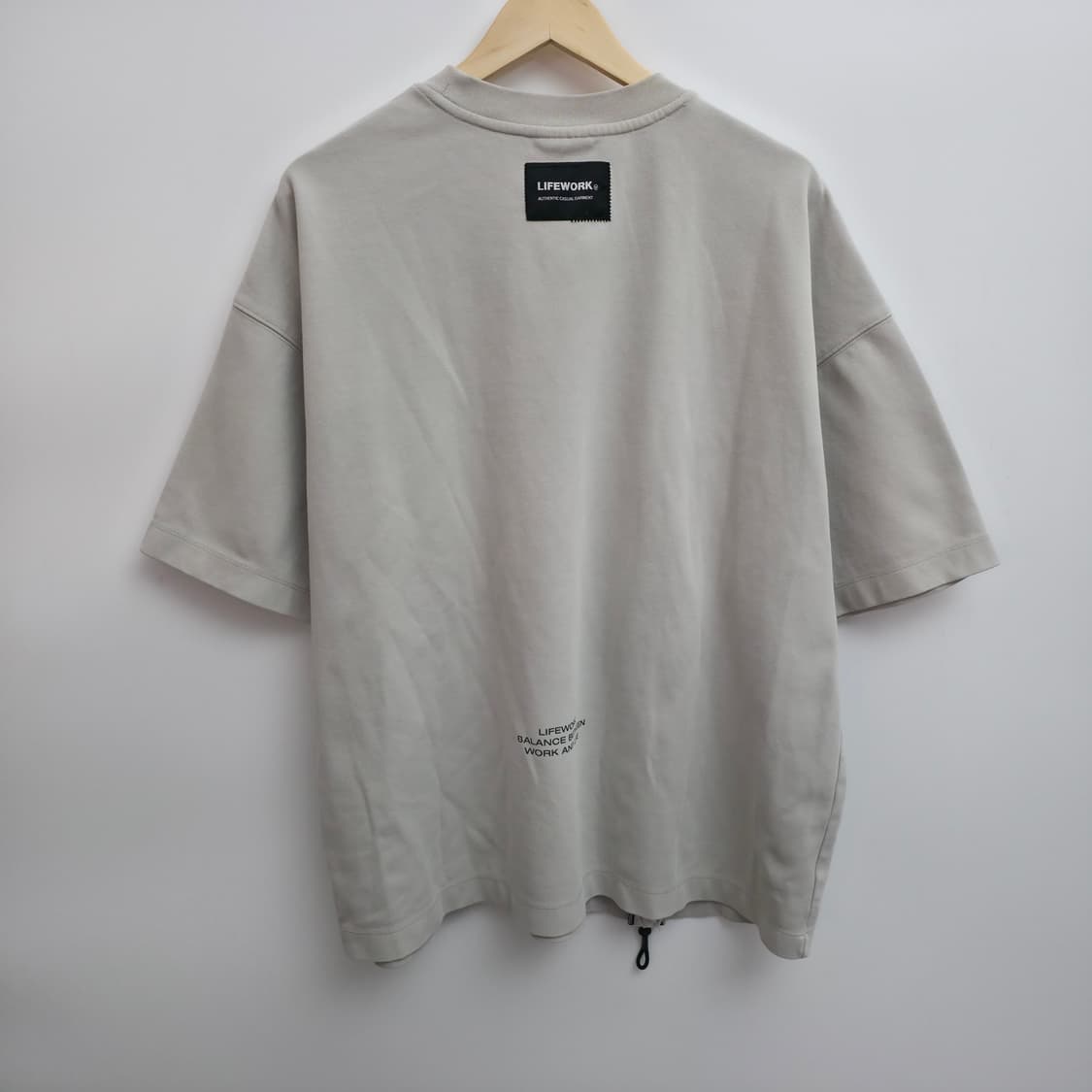 [L] 라이프워크 지퍼 반팔 티 상품이미지6