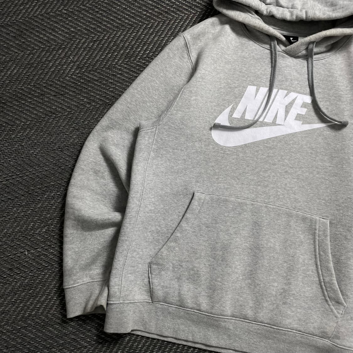 나이키 NSW 스우시 그레이 기모 후드 티셔츠o 4938 상품이미지2