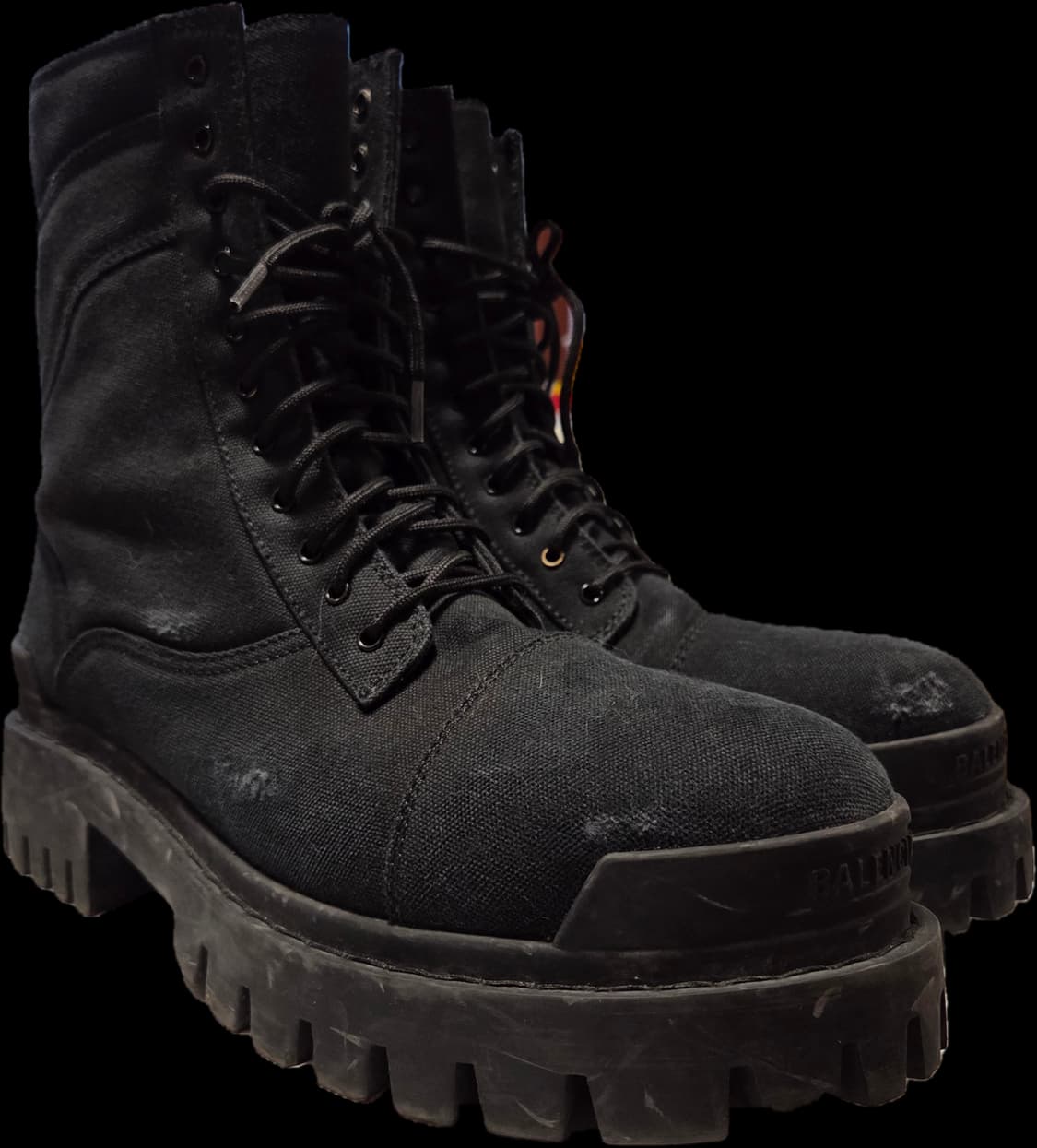 발렌시아가 컴뱃 스트라이크 부츠 블랙 42사이즈 상품이미지6