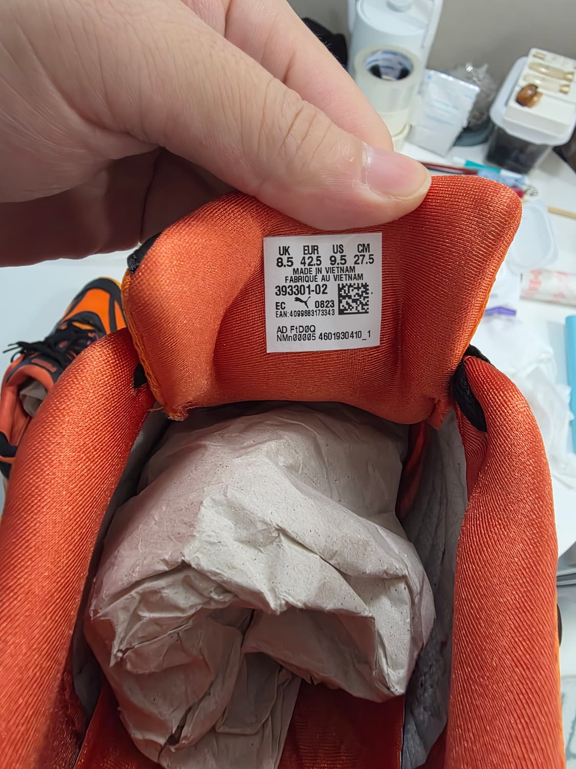 플레저스 x 푸마 벨로파시스 레이얼스 레드 오렌지 
275 상품이미지6