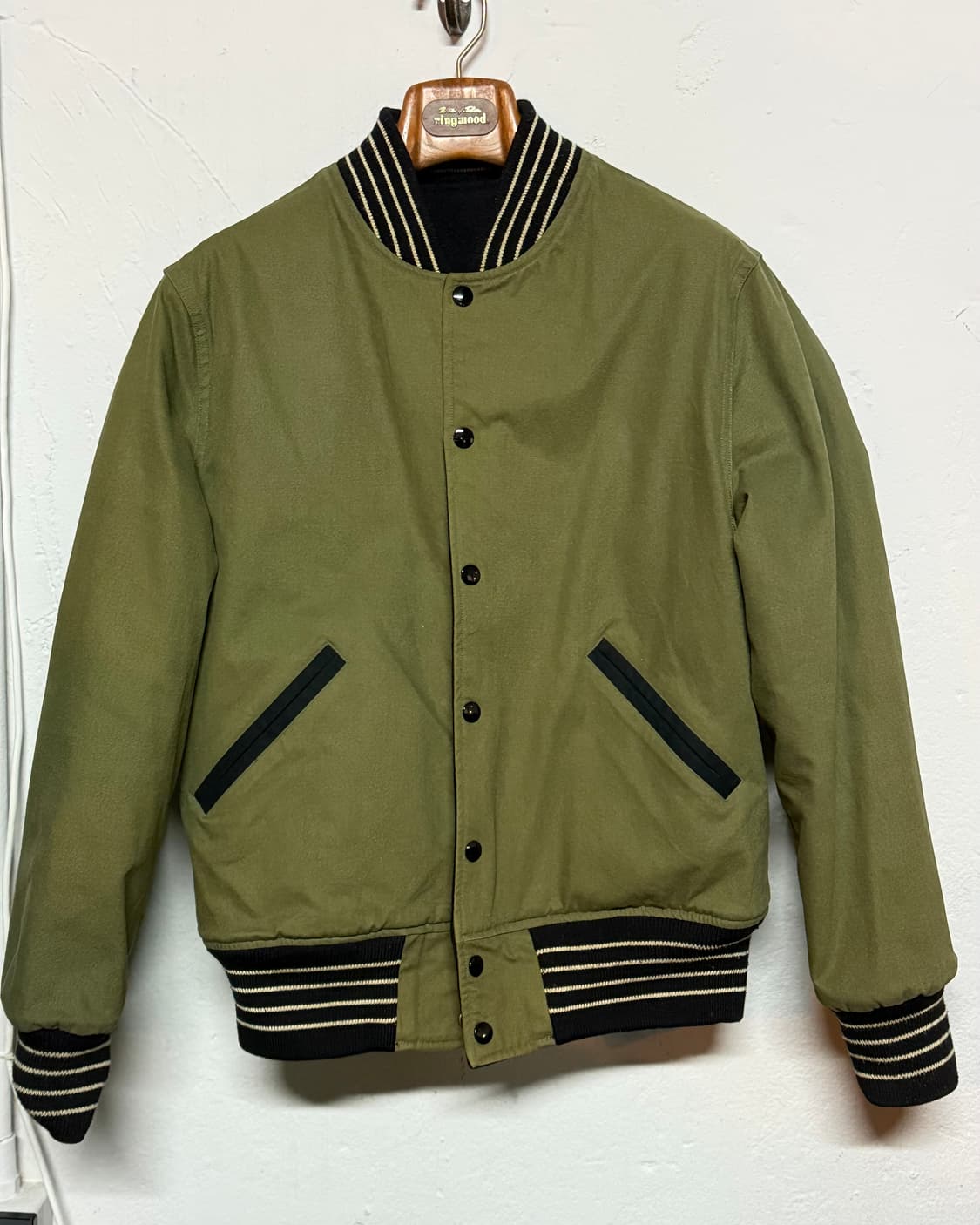 스타일아이즈 by 슈가케인 리버시블 페인팅 바시티 자켓 38 상품이미지2