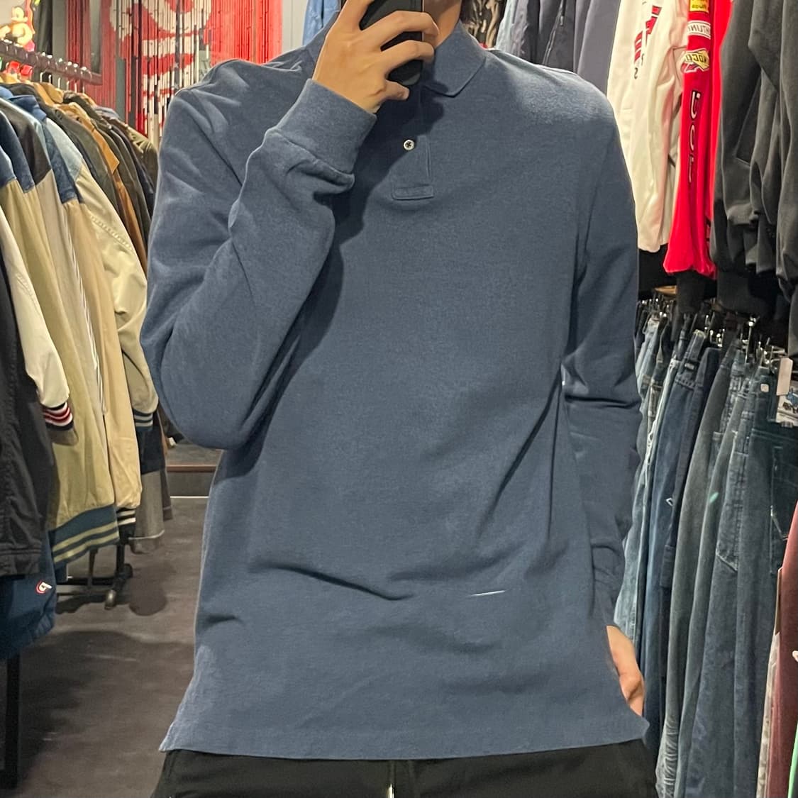 [IM] Polo 폴로 블루 카라 긴팔티 상품이미지5