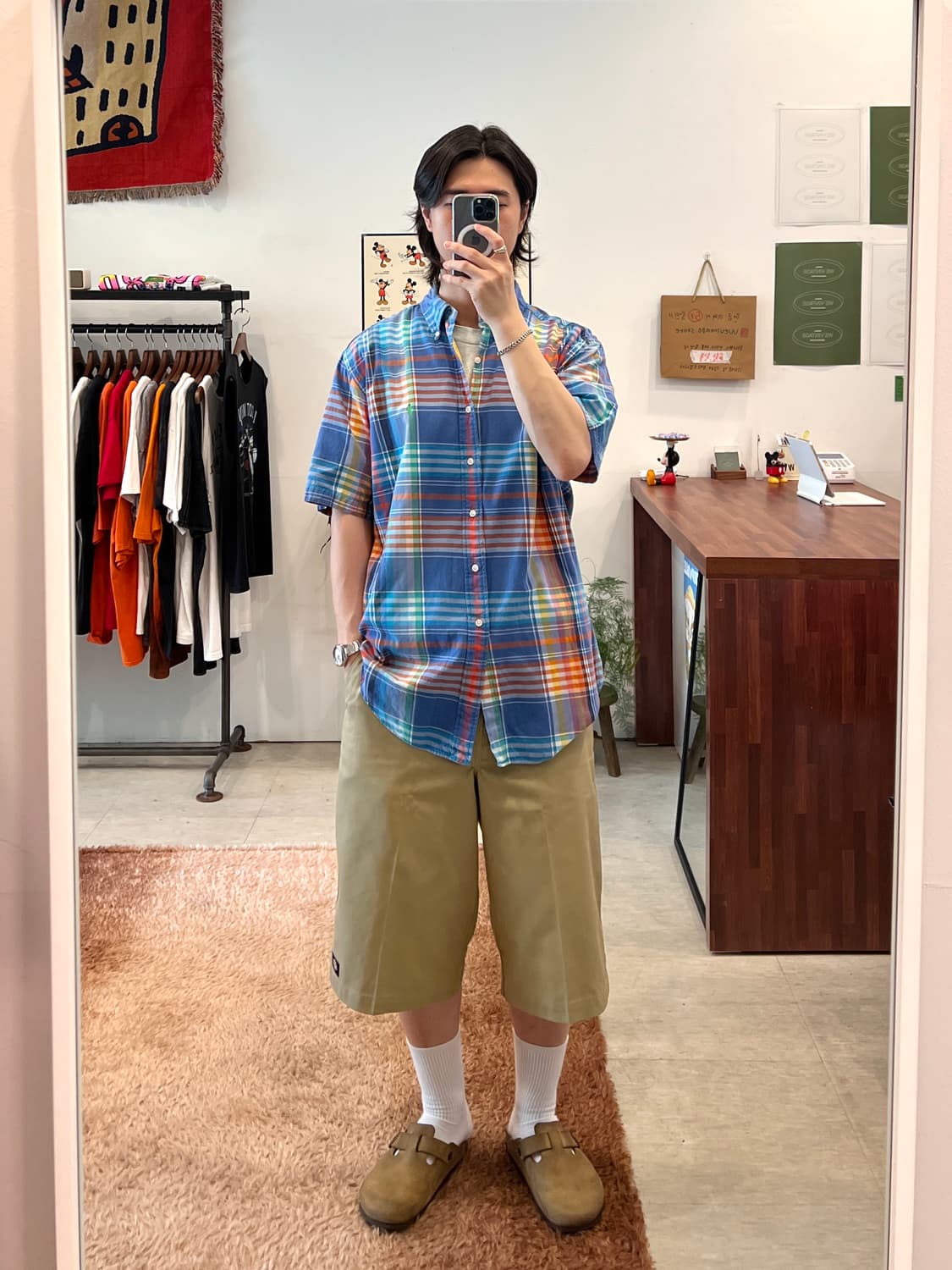 Polo RL 폴로 랄프로렌 CLASSIC FIT 체크 반팔 셔츠 상품이미지2