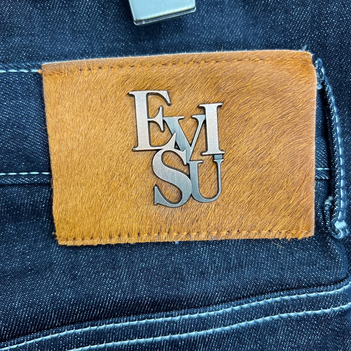 Evisu 에비수 화이트 스티치 생지 데님 팬츠 30 상품이미지6