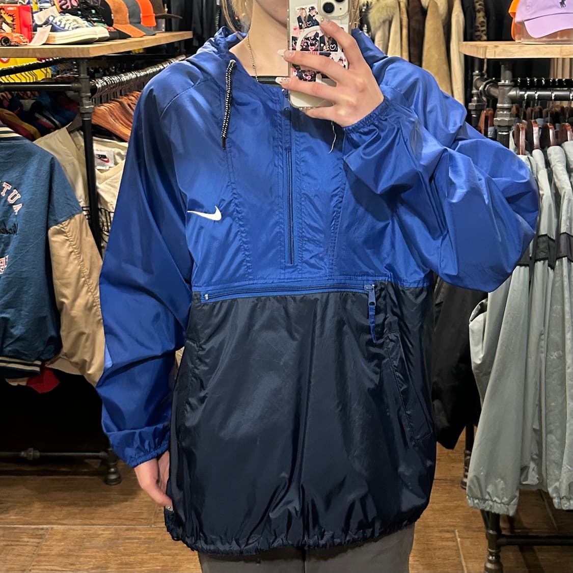 [HI] 나이키 후드 아노락 블루 상품이미지1