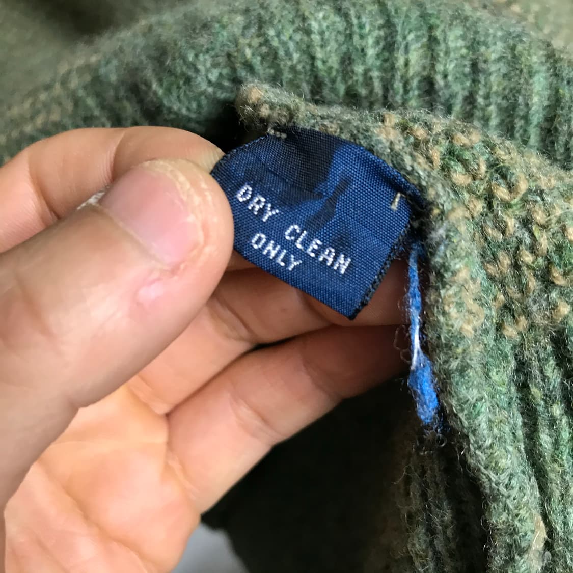 폴로 랄프로렌 90s 홍콩판 세이지그린 니트 상품이미지4